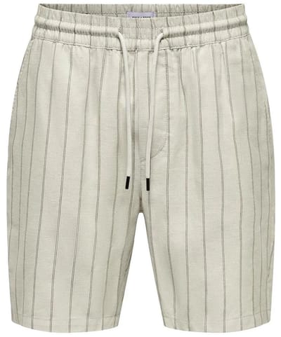 ONLY&SONS - ONSTEL STRIPE 0139 SHORTS - Heren - Bermuda shorts
