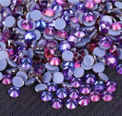 BamBella® - SS30 - Roze Multicolour - Hotfix strass Steentjes - 288 stuks - strass stenen glitters nail art kleding versieren