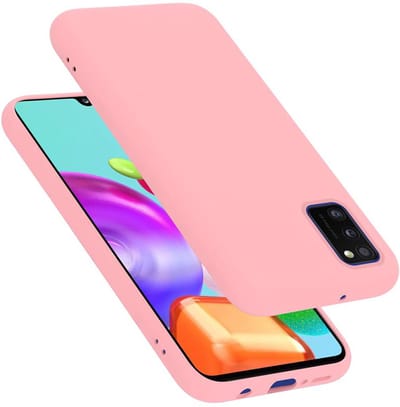 Cadorabo Hoesje geschikt voor Samsung Galaxy A41 in LIQUID ROZE - Beschermhoes gemaakt van flexibel TPU silicone Case Cover