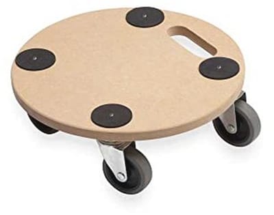 Plantenroller Ø 350 mm - 150 kg Draagkracht - MDF - Vloervriendelijk - Transporthulp voor Planten
