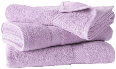 De Witte Lietaer Badhanddoek Helene - Set 3 stuks - 70 x 140 cm - Lila - Katoen