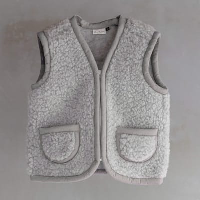 Wollen kinderbodywarmer Nilo Grijs - 4 maten