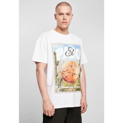 Mister Tee - El Paso Oversize Heren T-shirt - S - Wit