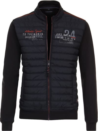 Casa Moda Atlantic Ocean Spirit Vest Opstaande Kraag Blauw - M