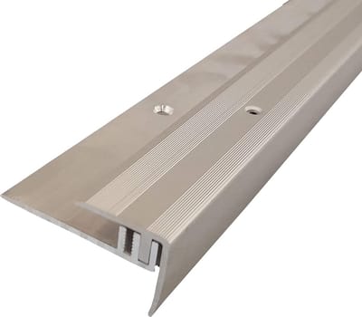 Trapprofiel Aluminium - Vloer Randprofiel - Vloeren Afwerken - Automatische Hoogte-instelling - 100 cm - Zilver
