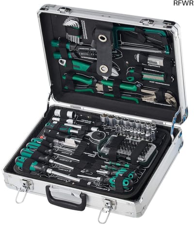 RFWR® 124-delige gereedschapsset in aluminium koffer voor veelzijdig gebruik