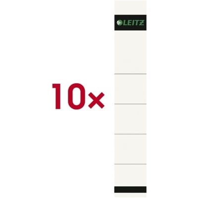 LEITZ® papieren rugetiketten, rugbreedte 50 mm, insteekbaar etiket, 10 stuks