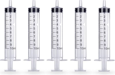 Spuit - Spuiten - Injectiespuit - Doseerspuit - Injectiespuit Zonder Naald - 10ml - 5 Stuks