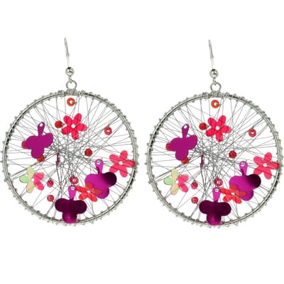 Behave - Ronde oorhangers met bloemenstijl - Zomer festivaltrend