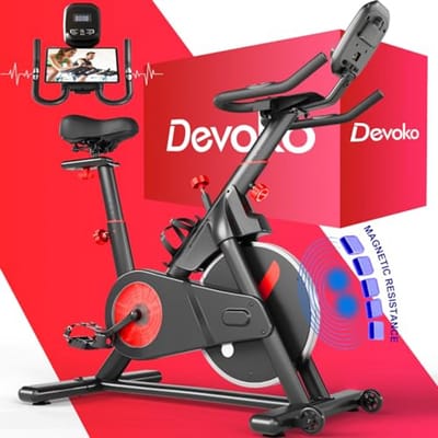 Hometrainer - Indoor Fiets - Cardio Training - Stille Magnetische Weerstand - 160 kg Belasting - Zwart