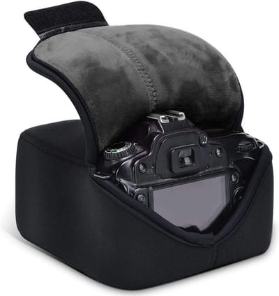 BOTC Cameratas - Geschikt voor DSLR Camera - Camera Fototas - Spiegelreflexcamera - Maat:M - Zwart