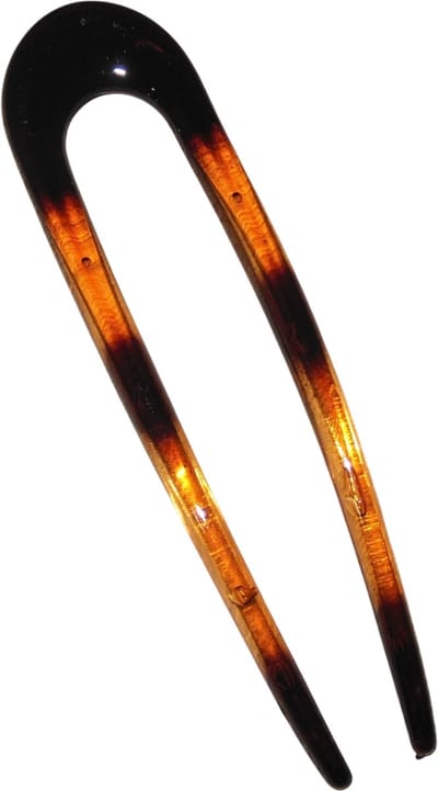 Haarpin U-vorm donkerbruin - lengte 13 cm / breedte 3,5 cm - Herfst - Herfstkleuren
