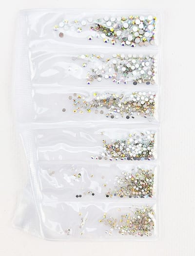 Hotfix Steentjes - assortiment - Mix kleur - AB Kleur strass stenen glitters