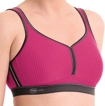 Anita - Performance Sport bh zonder beugel – Roze/Antraciet - 80A