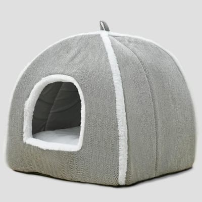 TIM® Kattentent - Huisdier tent - Dierenhuis - Kattenhol – Kattenhuis - Kattenmand - Dierentent - Katten Tipi Tent – Voor Binnen – 38 x 38 x 38cm