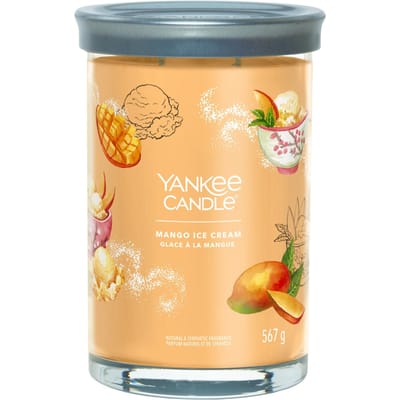 Yankee Candle - Mango Ice Cream Large Tumbler Geurkaars - 100 branduren - twee lonten