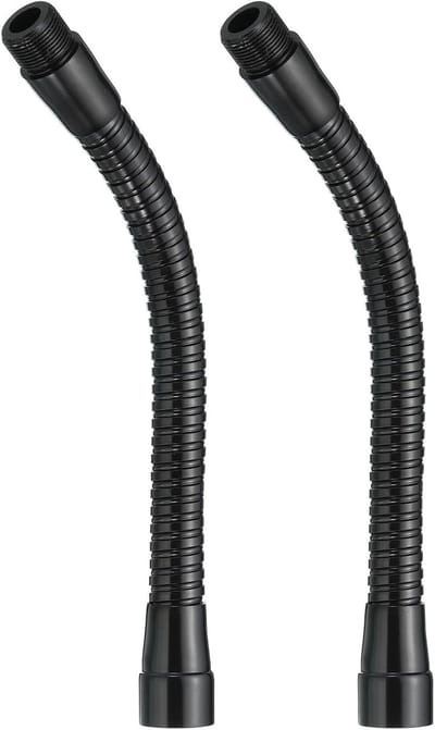 Microfoon Zwanenhals - Flexibele Arm - Apparatuur Positioneren - Stevig Staal - 20 cm - Zwart