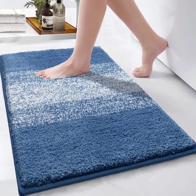 Dailygoods- Badmat Antislip 80 x 120 cm - Microvezel Badkamermat - Machinewasbaar - Zacht Badtapijt - TPR-Drager - Luxe Comfort - Badkamertapijt