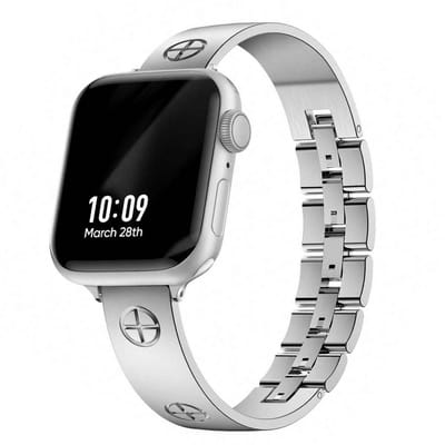 Stravo Slanke en stijlvolle metalen horlogeband – Geschikt voor Apple Watch 42mm(Series 11/10) 41mm 40mm 38mm – Klassieke en Stijlvolle Metalen bandje – voor Apple Watch SE 1 2 3 / Series 11 10 9 8 7 6 5 4 3 2 1 - Zilver