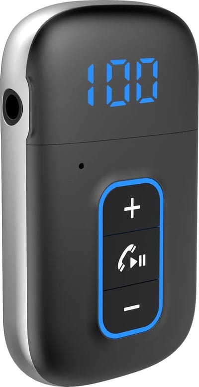 Bluetooth Ontvanger - Dual Link - 3.5mm Audio AUX - Led Indicator - Draadloze audio-adapter