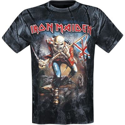 Iron Maiden T-shirt - The Trooper Allover - S tot XXL - voor Mannen - all-over