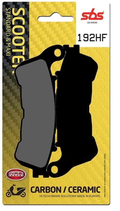 Plaquette de frein SBS pour Scooter Honda 125 Sh / I 2009 à 2012 192HF Neuf