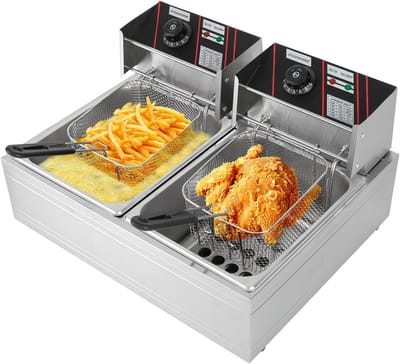 Friteuse - Frituurpan - Lekker Eten - Snelle Bereiding - 1.5 Liter - Zilver