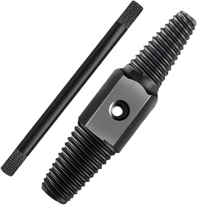 Schroefverwijderaar Set - Kapotte Schroeven - Sanitair Repareren - Gehard Staal - 88 cm - Zwart