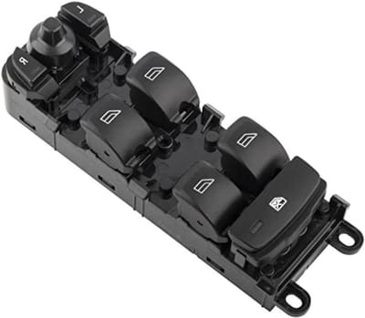 Ruitbediening Schakelaar - Auto Knop - Autoramen Bediening - Compact Ontwerp - 1x1x1 cm - Zwart