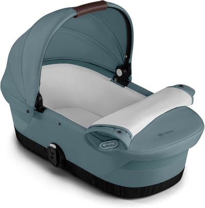 Baby Reiswieg - Baby Mandje - Veilig Slapen - Inclusief Matras - 86x44x56 cm - Stormachtig Blauw