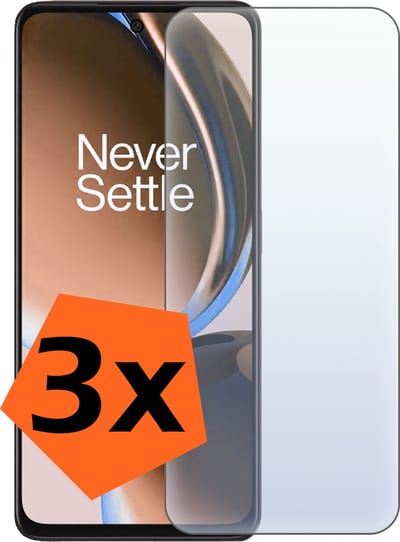 Screenprotector - 3 Stuks - Geschikt voor OnePlus Nord CE 3 Lite - Extra Sterk - Gehard Glas - Beschermglas - Tempered Glass - Screen Protector
