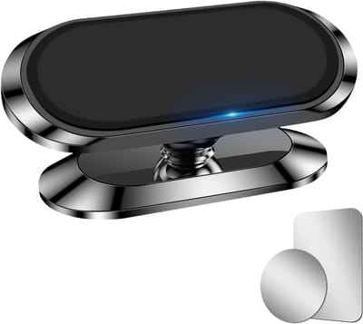 Magnetische mobiele telefoon autohouder, universele 8 sterke magneten, 360 ° rotatiehouder, compatibel met iPhone Samsung enz(zwart)