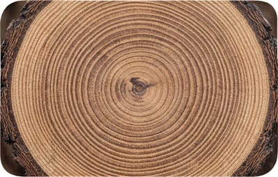 WC mat 80x50 cm - Antislip - Boomstam - Hout - Bruin - Toiletmat - Vloermat - Douchemat - Toilet tapijt - Toiletmatten
