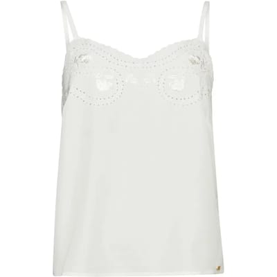 Superdry Studios Upspec Cami Mouwloze Blouse Wit 2XS Vrouw