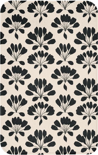 Badmat Rechthoekig 50x80 cm Badkamer Bath Mat Douchemat Antislip Wc Badkamermat Memory Foam Wasbaar Bathroom Toilet Mats Washable Abstract - Patroon - Zwart
