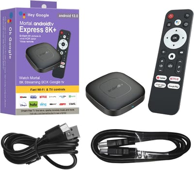 Nieuwe 8K Ultra HD Streaming Mediaspeler met Android 13.0 - TV Box met Ingebouwde YouTube en Netflix