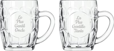 Bierpul gegraveerd - 55cl - Le Plus Gentil Oncle & La Plus Gentille Tante