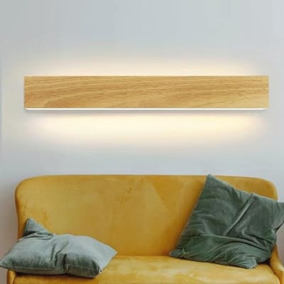 Moderne LED Wandlamp Hout 52CM - Indirecte Verlichting voor Woonkamer, Slaapkamer en Hal