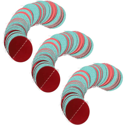 3 Strengen Rood Groen Cirkel Stippen Pull Vlag Banner Huisdecoratie Ronde Slingers voor Verjaardag Kerst blue