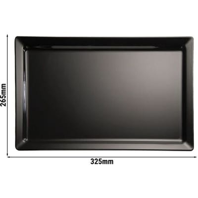 GGM Gastro (6 Stück) GN-Tablett 1/2 - PURE - Melamin - Höhe: 30mm - Weiß