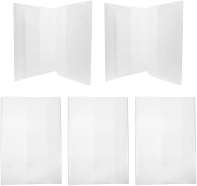 Set van 5 Transparante Waterdichte Herbruikbare Notitieboeken voor School en Kantoor, Perfect voor Aantekeningen en Creatieve Projecten