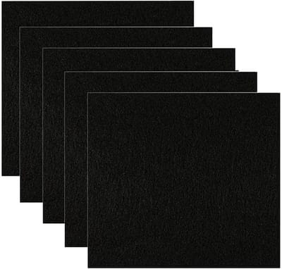 Dailygoods- Filter Vervangingsfilter - Actieve Koolfilter - Kattenbakfilter - Geurcontrole - 16 x 16 cm - 5 Stuks - Kattentoiletfilter