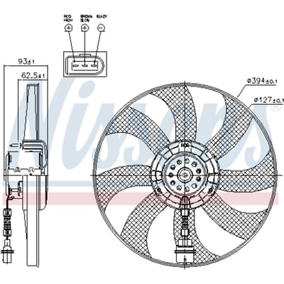 Radiator ventilator NISSENS 85549