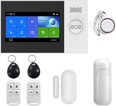 Beveiligingsalarmsysteem - WIFI GSM Home - Huis Beveiligen - Touchscreen Bediening - 10x10x10 mm - One Color