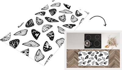 Keukenloper - Loper keuken - Vlinder - Vleugels - Patronen - 120x60 cm - Keukenloper vinyl