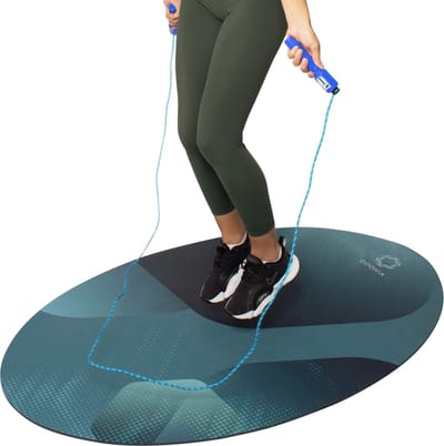 Springtouw mat - Jump Rope Mat - Absorbeert Schokken en Helpt Blessures te Voorkomen - Indoor & Outdoor Springmat - Springtouwmat - Springmat - Jumpmat - Jumpropemat - Speedrope Mat