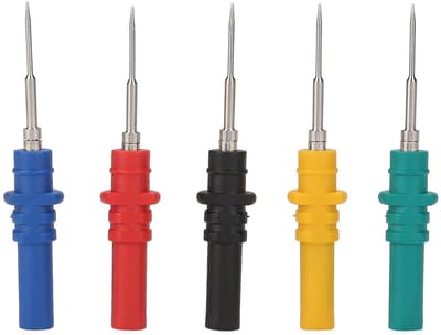 Testsonde Set - Diagnose Pinnen - Auto Diagnose - Kleine Diameter - 20 Vervangende Pinnen - Rood Zwart
