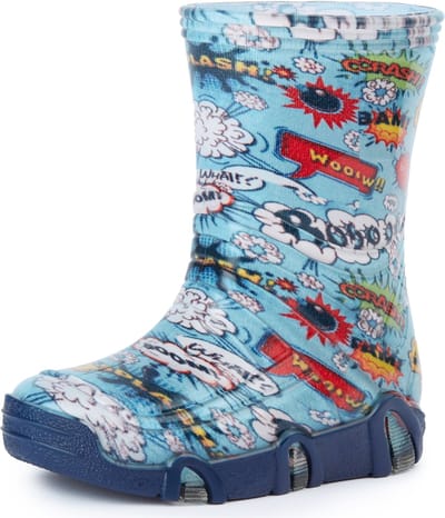 Ladeheid Kinder Regenlaarzen - Jongens Meisjes Antislip Zool - PVC -LA-ZT-SzuwarekBW - Mehrfarbig Bang - 21/22