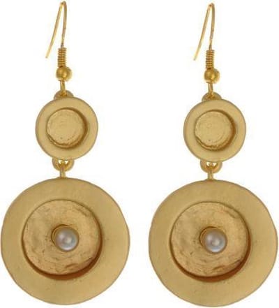 Behave - Oorhangers met pareltje - retro chic vrouwelijk accessoire