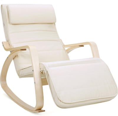Premium Home Berkenhouten schommelstoel , beige LYY10M